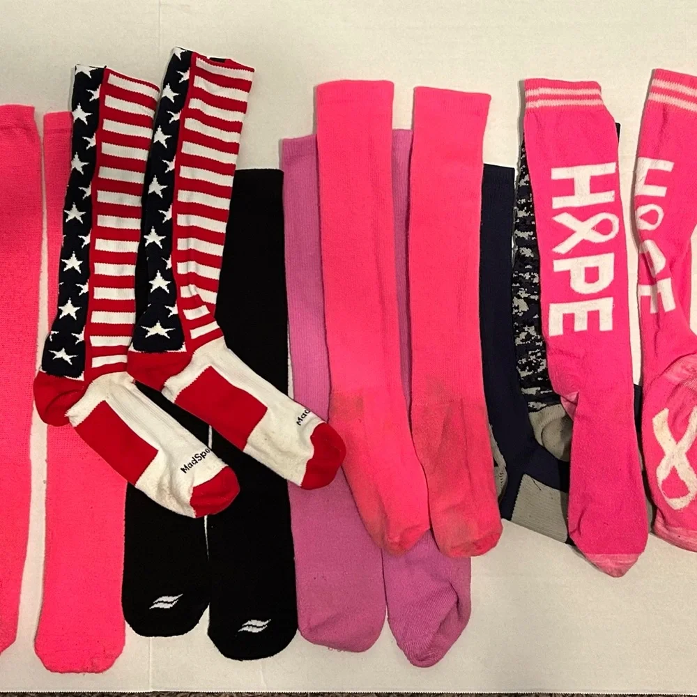 11 Pairs Softball Baseball Socks Bundle - Great for Practice/Game - Mixed Colors